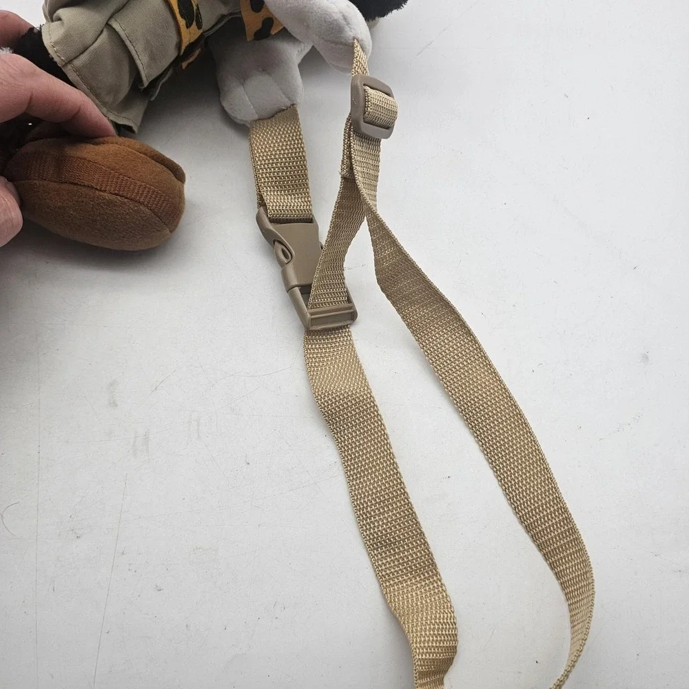 Disney Minnie Mouse Safari Waist Pack Khaki Tan Fanny Pack Belt Bag Plush Kids